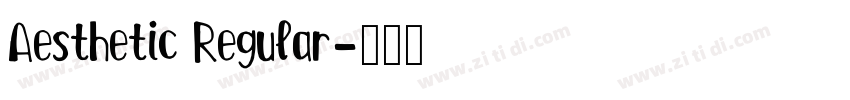 Aesthetic Regular字体转换